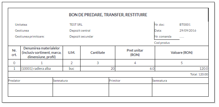 model nota de intrare receptie excel