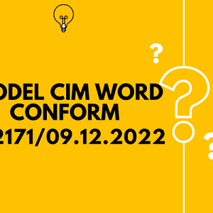 Oficial! Noul model al contractului individual de munca a O 2171/2022- model CIM in format word